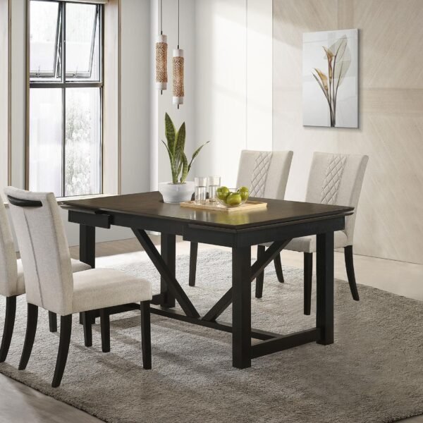 Malia 5-piece Refractory Extension Leaf Dining Table Set Oak