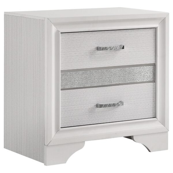 Miranda 3-drawer Nightstand White