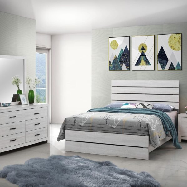 Brantford 4-piece Queen Bedroom Set Coastal White