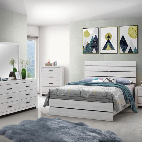 Brantford 5-piece Queen Bedroom Set Coastal White