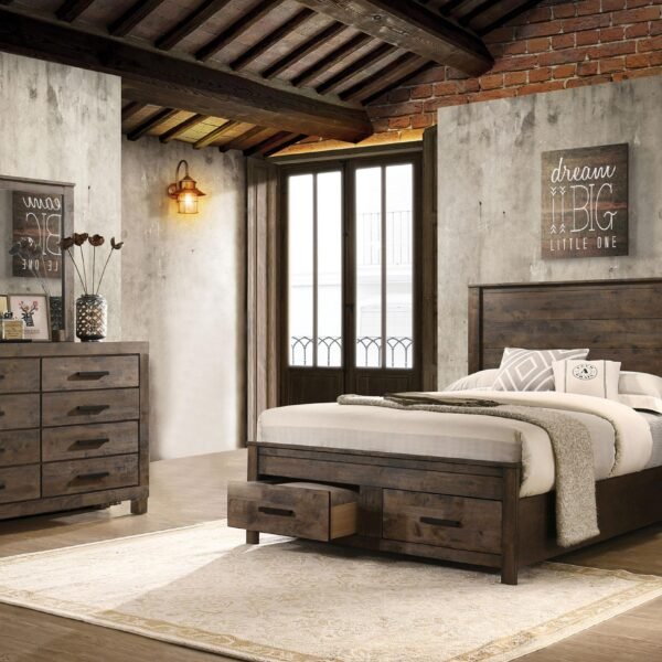 Woodmont 4-piece California King Bedroom Set Golden Brown