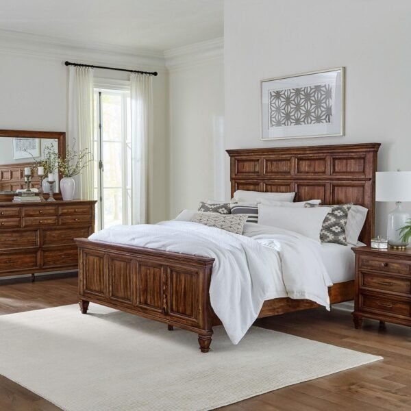 Avenue 4-piece Queen Bedroom Set Weathered Burnished Brown