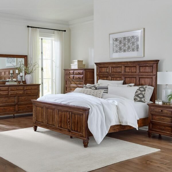 Avenue 5-piece Queen Bedroom Set Weathered Burnished Brown