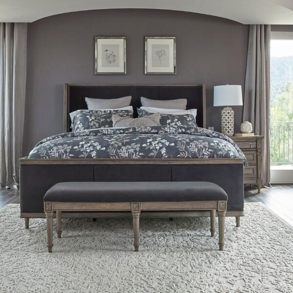 Alderwood 5-piece Eastern King Bedroom Set French Grey