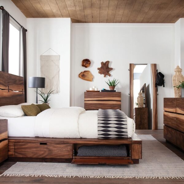 Winslow 5-piece Queen Bedroom Set Smokey Walnut