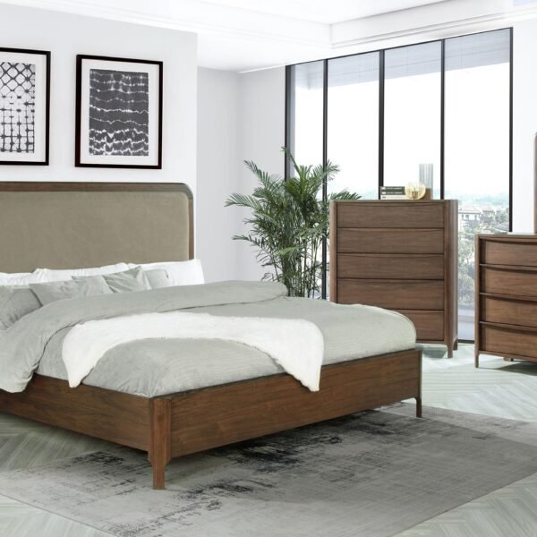 Maderia 5-piece Queen Bedroom Set Walnut