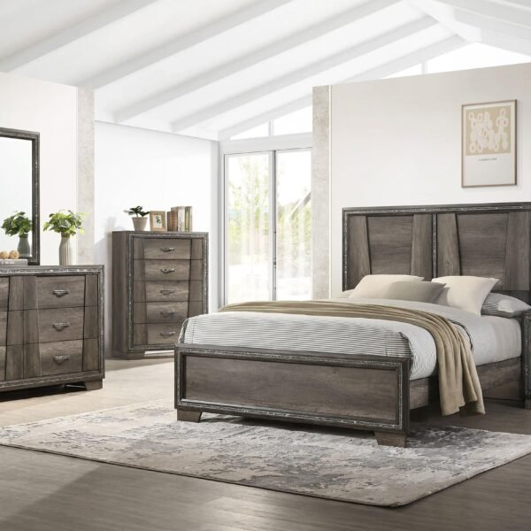 Janine 5-piece Queen Bedroom Set Grey