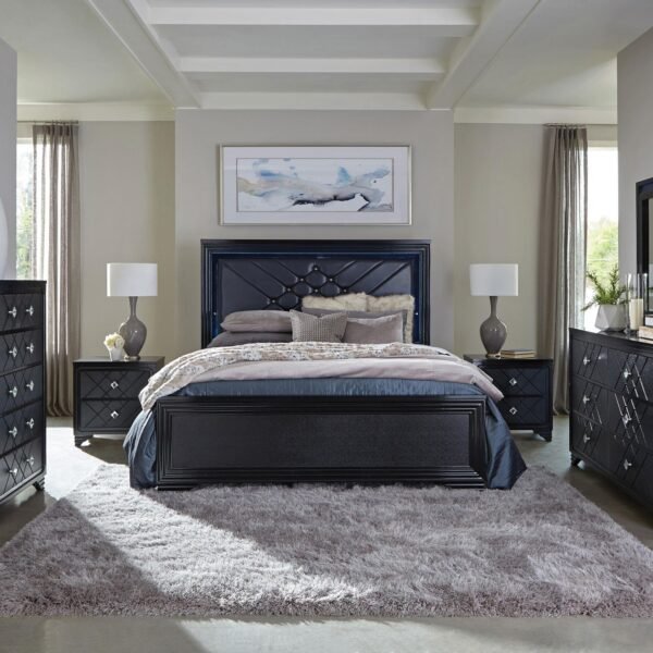 Penelope 4-piece Queen Bedroom Set Midnight Star