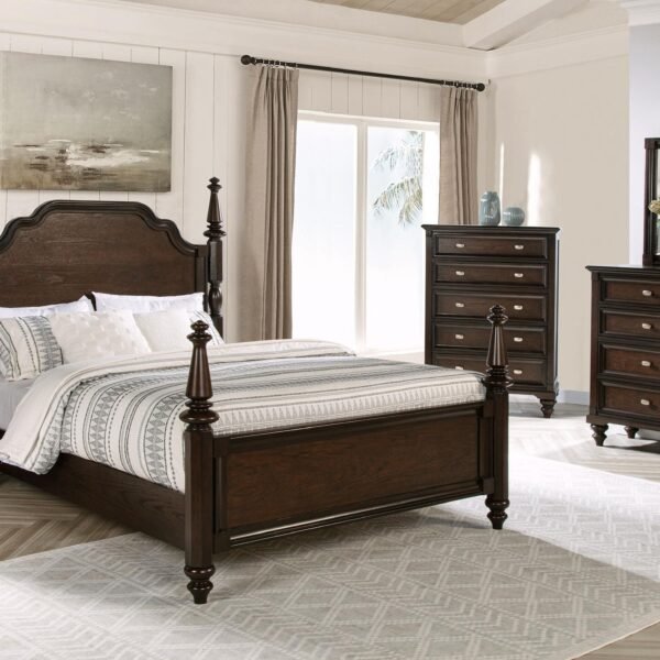 Andover 5-piece California King Bedroom Set Dark Oak