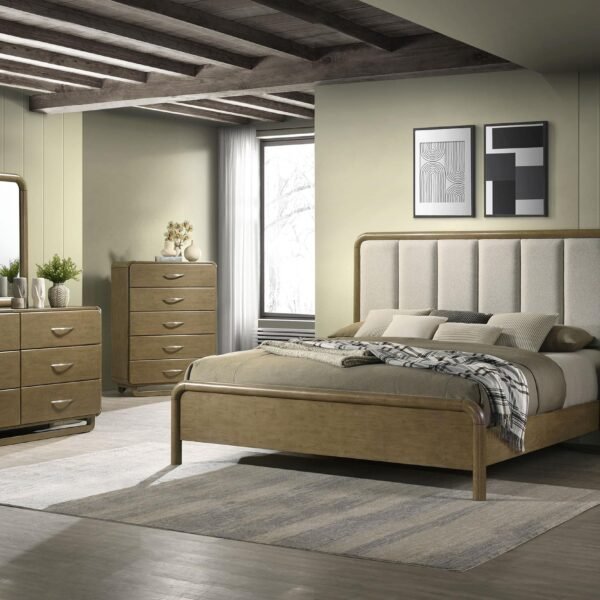 Amsbury 5-piece Queen Bedroom Set Nutmeg