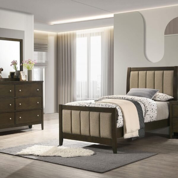 Wilkes 4-piece Twin Bedroom Set Dark Cocoa