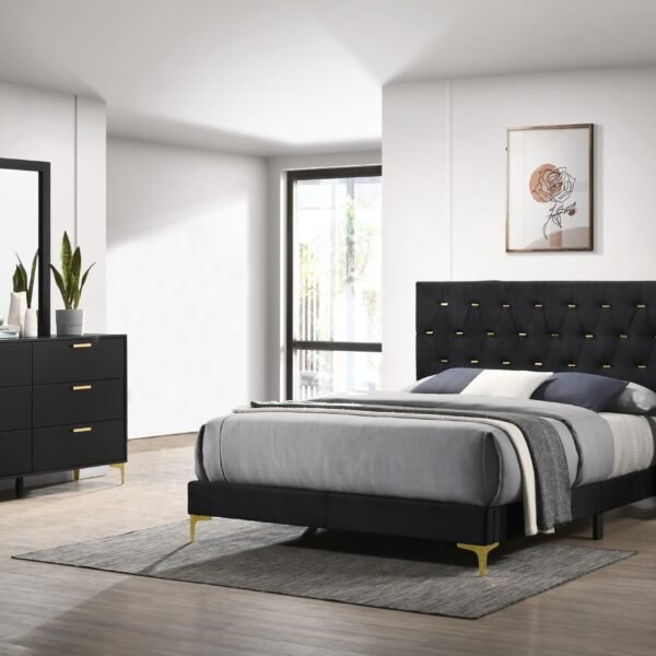 Kendall 4-piece Queen Bedroom Set Black