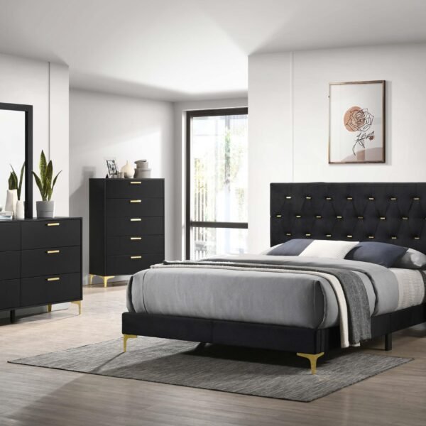 Kendall 5-piece Queen Bedroom Set Black