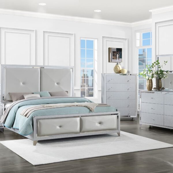 Larue 5-piece Queen Bedroom Set Silver