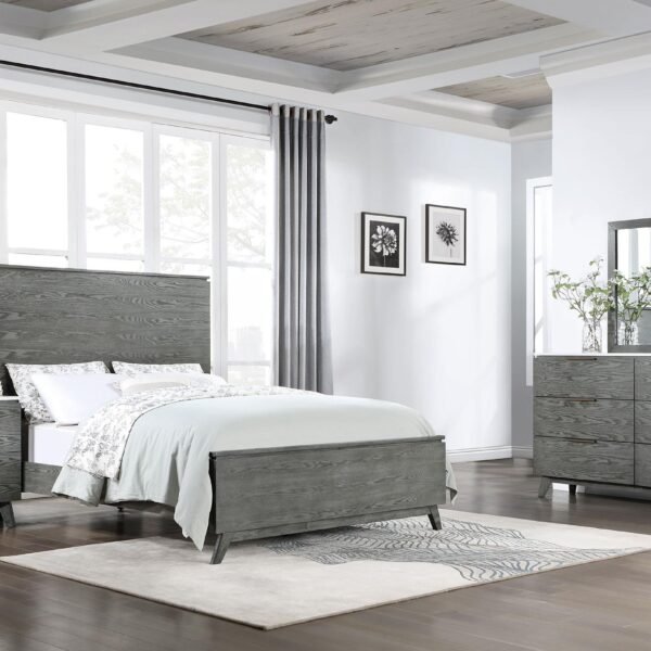 Nathan 4-piece Eastern King Bedroom Set Grey