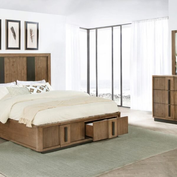 Terrace 4-piece California King Bedroom Set Ash Brown