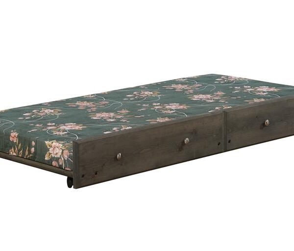 Wrangle Hill Wood Trundle with Bunkie Mattress Gun Smoke