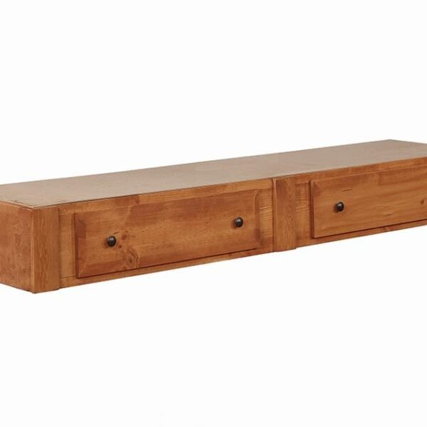 Wrangle Hill 2-drawer Wood Under Bed Storage Amber Wash