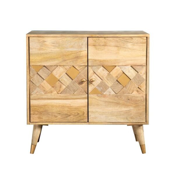 Alyssum 2-door Mango Wood Accent Cabinet Natural