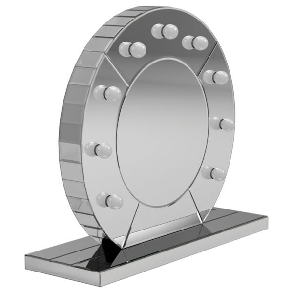 LED Table Vanity Mirror Silver