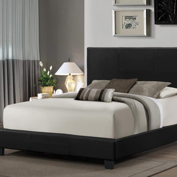 Black PU B502 TWIN BED