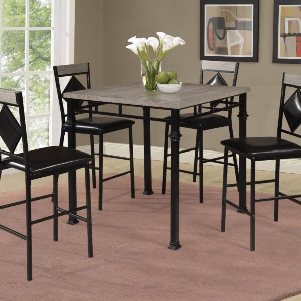 Pub Table & 4 Pub Chairs D370-5