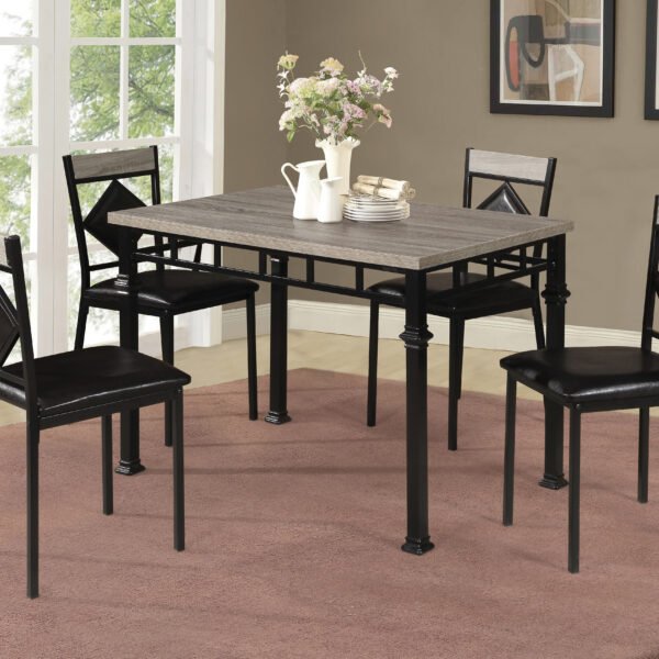 Table & 4 Side Chairs D470-5