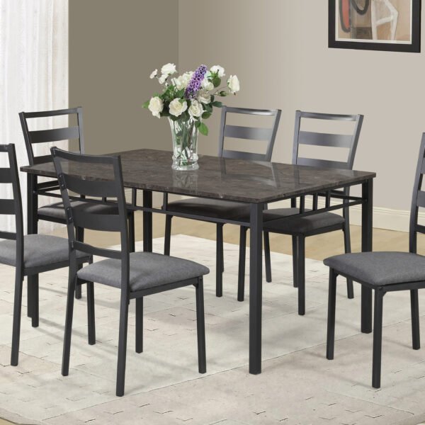Table & 6 Side Chairs D586-7