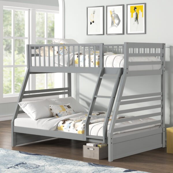 Twin / Full Wood Bunkbed S238