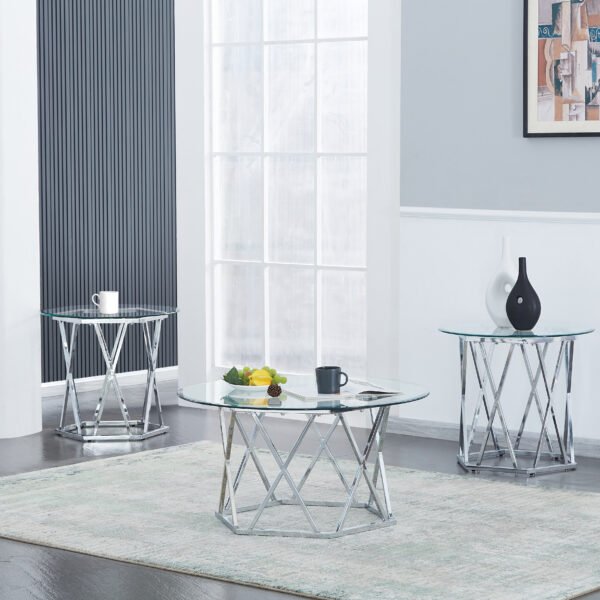 Cocktail & 2 End Tables T127-3