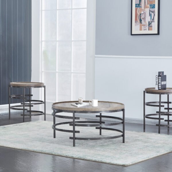 Cocktail & 2 End Tables T505-3