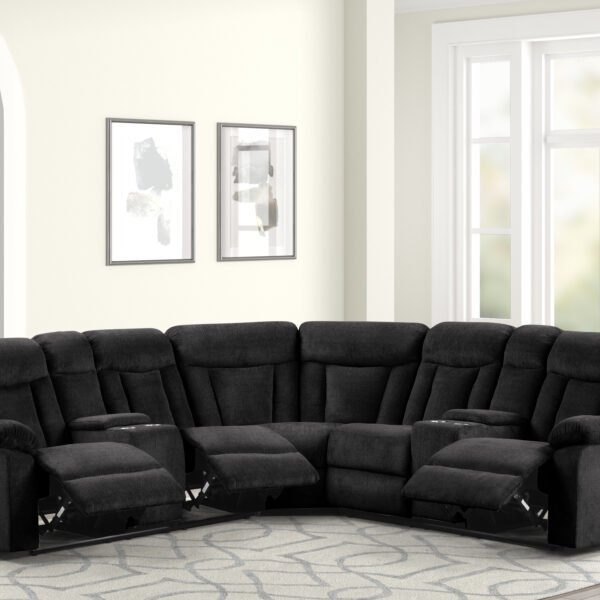 3 PC. Reclining Sectional w/ USB U155-3