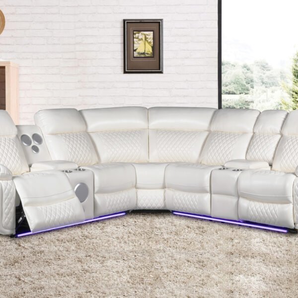 Led & Bluetooth Power Sectional w/ USB U34-3